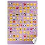 pastel purple Emoji  Canvas 12  x 18 