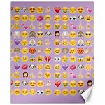 pastel purple Emoji  Canvas 16  x 20 