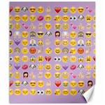 pastel purple Emoji  Canvas 20  x 24 