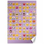 pastel purple Emoji  Canvas 24  x 36 