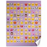 pastel purple Emoji  Canvas 36  x 48 