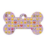 pastel purple Emoji  Dog Tag Bone (One Side)