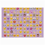 pastel purple Emoji  Large Glasses Cloth (2 Sides)