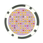 pastel purple Emoji  Poker Chip Card Guard