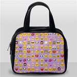 pastel purple Emoji  Classic Handbag (One Side)