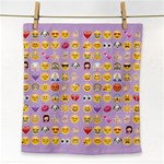 pastel purple Emoji  Face Towel