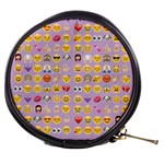 pastel purple Emoji  Mini Makeup Bag