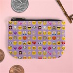 pastel purple Emoji  Mini Coin Purse