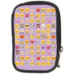 pastel purple Emoji  Compact Camera Leather Case