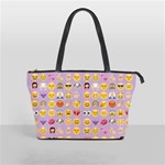 pastel purple Emoji  Classic Shoulder Handbag