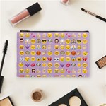 pastel purple Emoji  Cosmetic Bag (Medium)