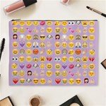 pastel purple Emoji  Cosmetic Bag (XL)