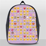 pastel purple Emoji  School Bag (Large)