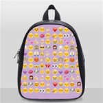 pastel purple Emoji  School Bag (Small)