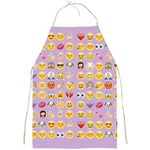 pastel purple Emoji  Full Print Apron