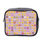 pastel purple Emoji  Mini Toiletries Bag (Two Sides)