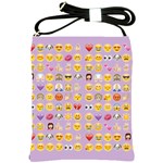 pastel purple Emoji  Shoulder Sling Bag