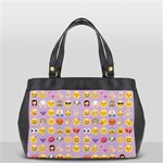 pastel purple Emoji  Oversize Office Handbag (2 Sides)