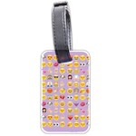 pastel purple Emoji  Luggage Tag (two sides)