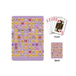 pastel purple Emoji  Playing Cards (Mini)