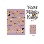 pastel purple Emoji  Playing Cards 54 (Mini)