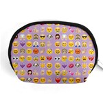 pastel purple Emoji  Accessory Pouch (Medium)