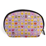 pastel purple Emoji  Accessory Pouch (Large)