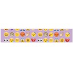 pastel purple Emoji  Flano Scarf (Large)