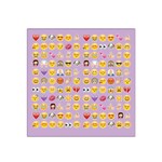 pastel purple Emoji  Satin Bandana Scarf