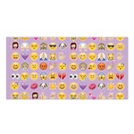 pastel purple Emoji  Satin Shawl