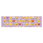 pastel purple Emoji  Satin Scarf (Oblong)