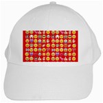 red Emoji  White Cap