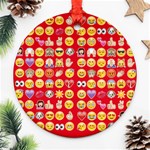 red Emoji  Ornament (Round)