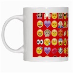 red Emoji  White Mug