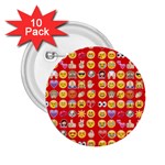 red Emoji  2.25  Button (10 pack)