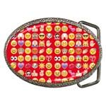 red Emoji  Belt Buckle