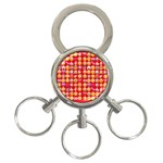 red Emoji  3-Ring Key Chain