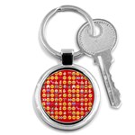 red Emoji  Key Chain (Round)