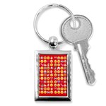 red Emoji  Key Chain (Rectangle)