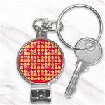 red Emoji  Nail Clippers Key Chain