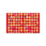 red Emoji  Sticker (Rectangular)