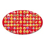 red Emoji  Magnet (Oval)