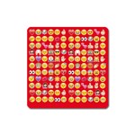 red Emoji  Magnet (Square)