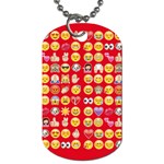 red Emoji  Dog Tag (One Side)