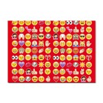 red Emoji  Sticker A4 (100 pack)