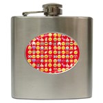 red Emoji  Hip Flask (6 oz)