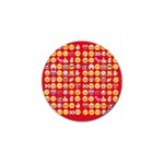 red Emoji  Golf Ball Marker