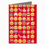 red Emoji  Greeting Cards (Pkg of 8)