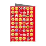 red Emoji  Mini Greeting Cards (Pkg of 8)