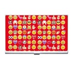 red Emoji  Business Card Holder